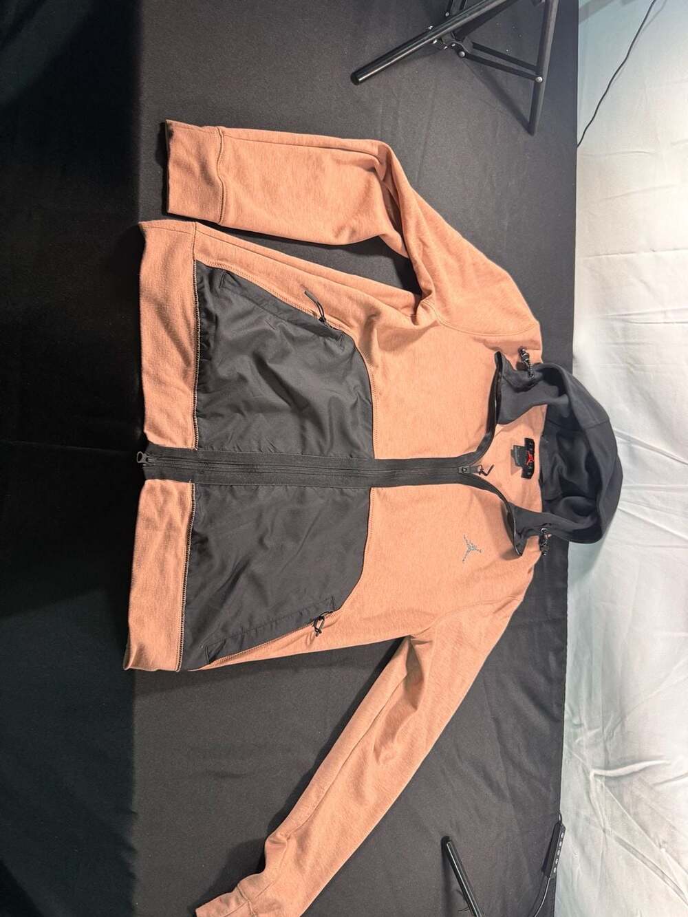 Jordan Air STMT Full Zip Hoodie Fossil Rose